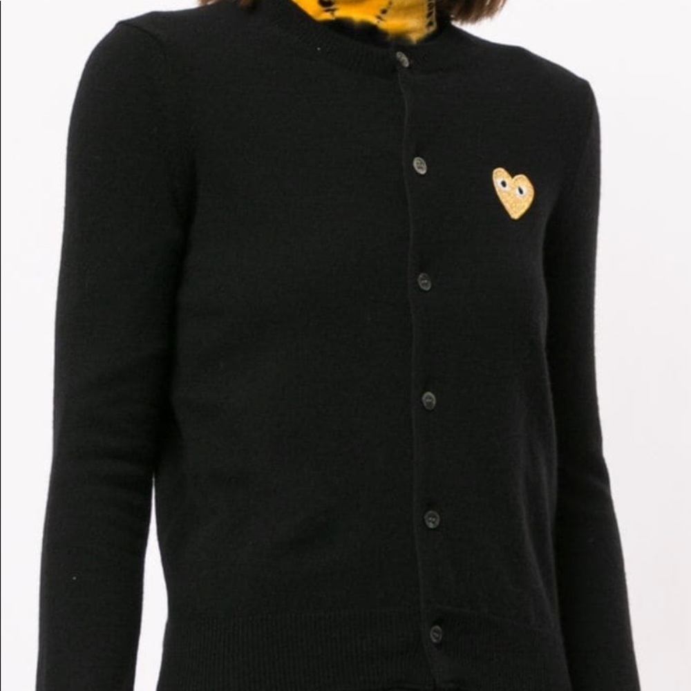 Comme des Garcons Play Logo Patch Cardigan